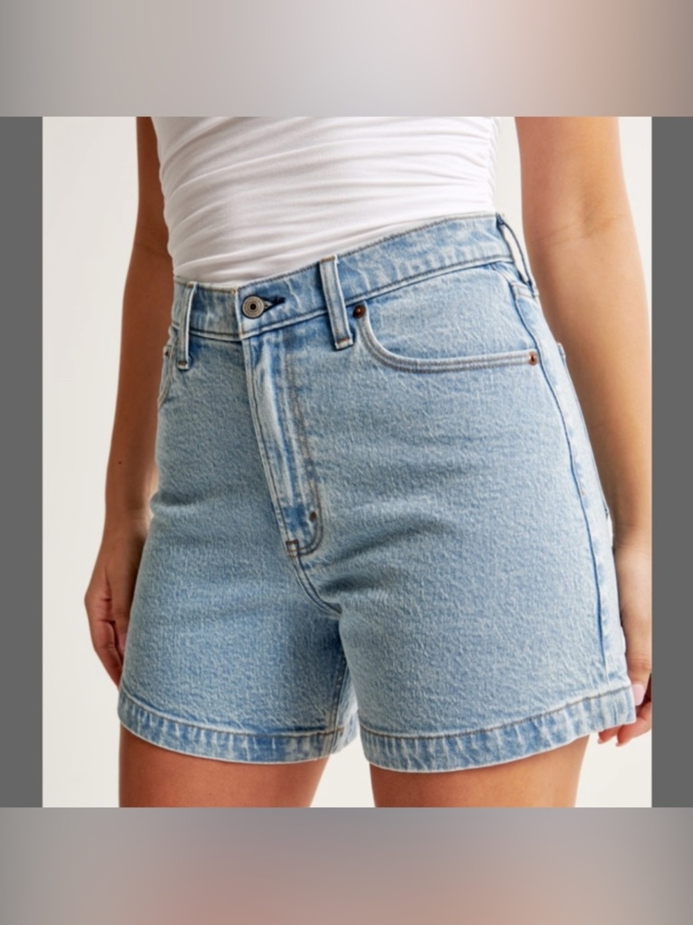 Abercrombie the dad shorts curve love light wash - Picture 6 of 6